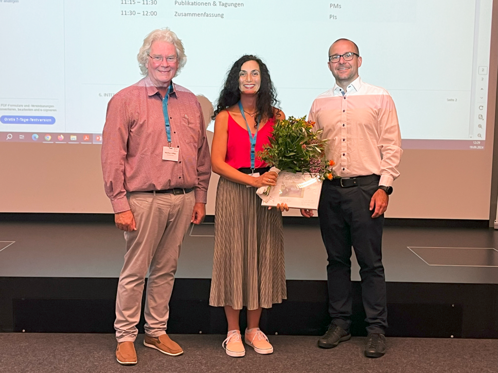 Prof. Dr. Markus Löffler, Dr. Maryam Yahiaoui-Doktor und Dr. Daniel Neumann auf dem INTERPOLAR-Tag